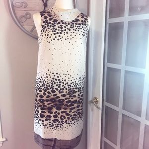 Animal print Maria Luisa B silk shift dress